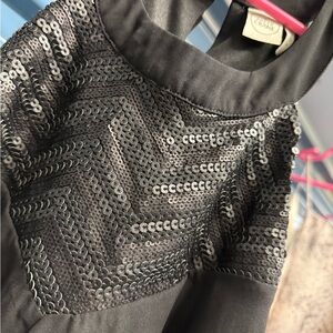 Chic Black Sequin Tank